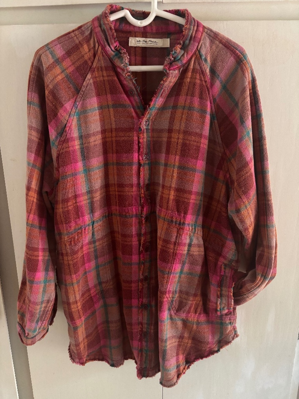 We the Free Plaid Button Down Shirt - S